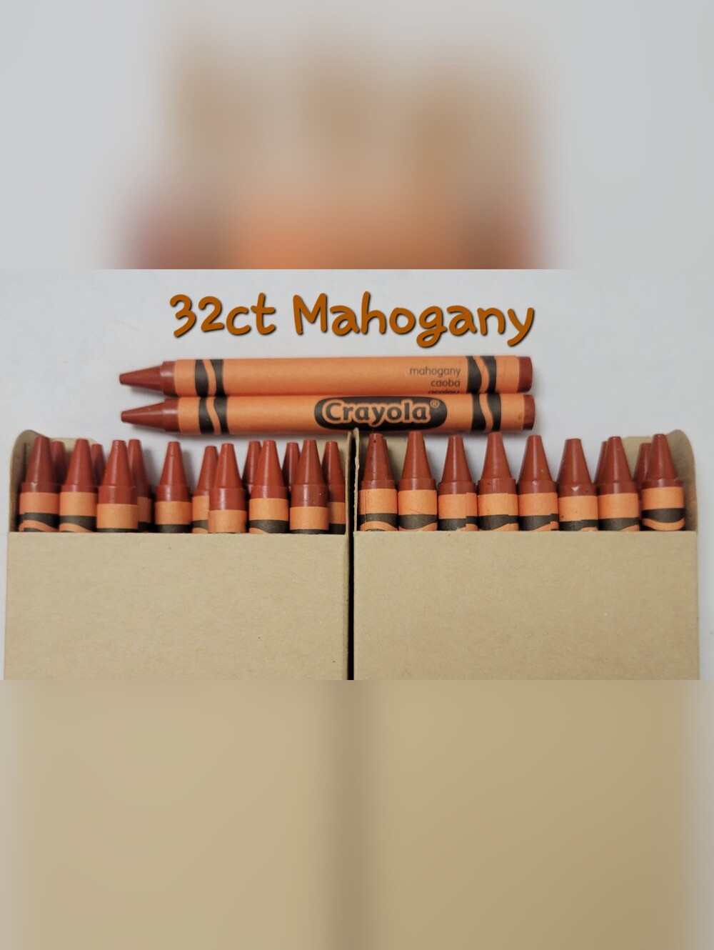 (32) Crayola Crayons (Mahogany) Single Color Bulk Lot